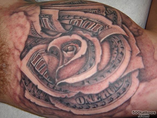 23 Tremendous Money Rose Tattoo Ideas   SloDive_38