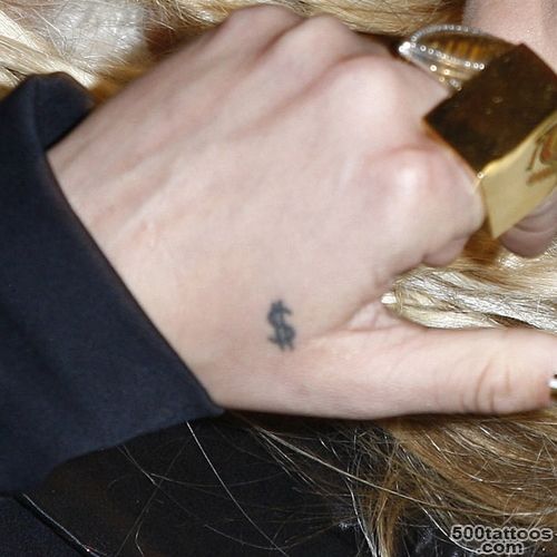 Celebrity Dollar Sign Tattoos  Steal Her Style_41