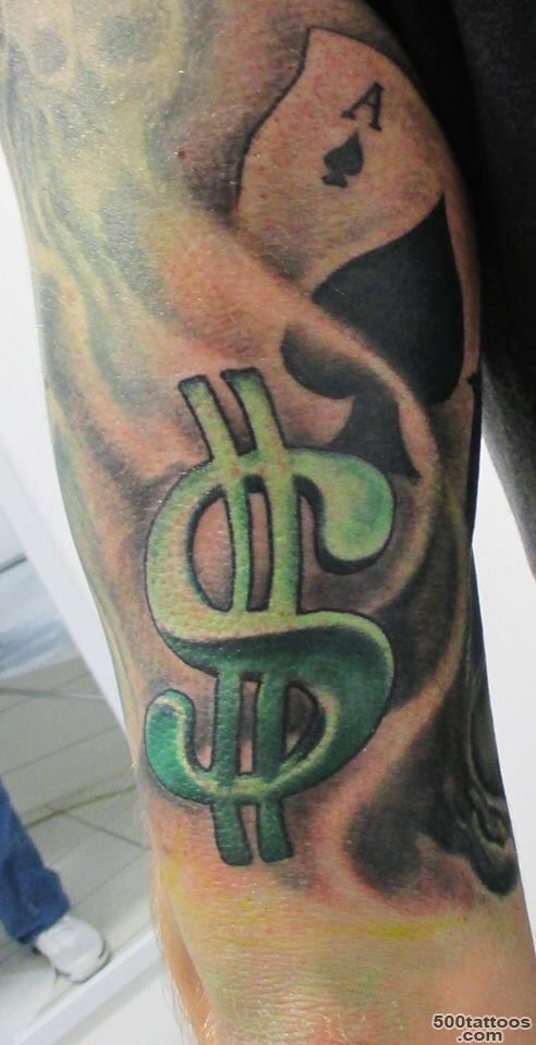 dollar sign tattoo Make money f#€k bitches  Tattoos by me ..._31