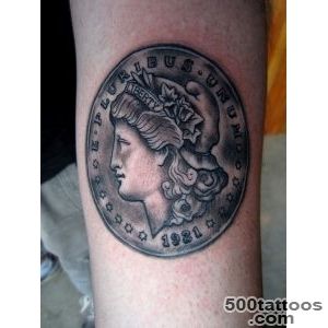 Morgan Silver Dollar Tattoo Tattoo by Tyler Adams in Portland _15