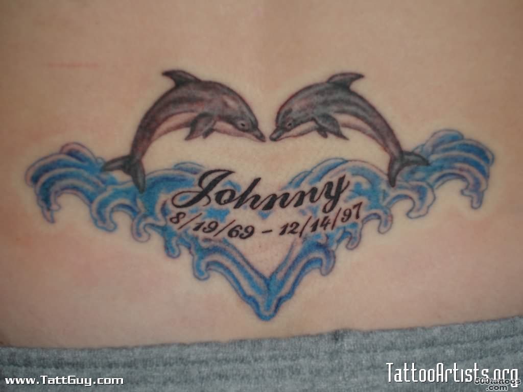13+ Dolphin Lower Back Tattoos_37