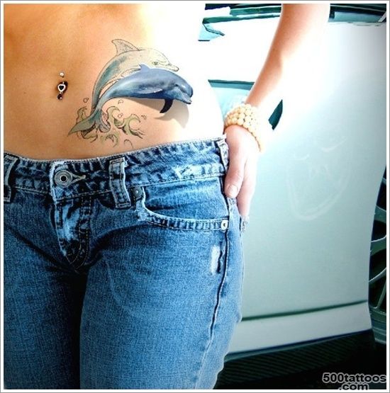 40+ Stunning Dolphin Tattoo Designs and Ideas_4