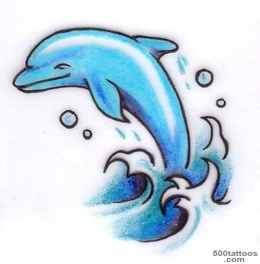 56+ Cute Dolphin Tattoos_9