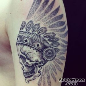 DOT WORK Tattoos Mixing Styles Dotwork and Skullcandy  Tattoos _1