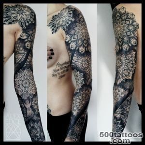Mandala dot work full sleeve tattoo in San Diego by Alex Edge _25