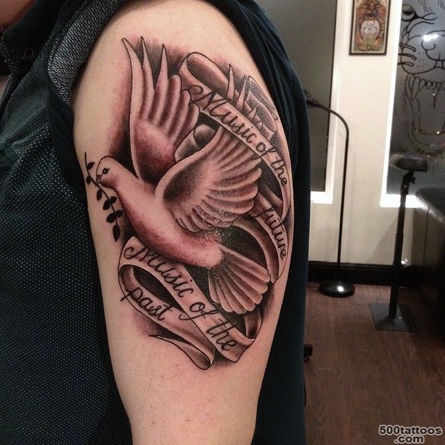 40+ Creative Dove Tattoo Designs and Symbolic Meaning   Peace, Harmony_28