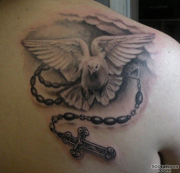 55 Peaceful Dove Tattoos  Art and Design_17