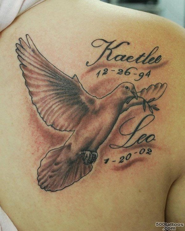 55 Peaceful Dove Tattoos  Art and Design_35