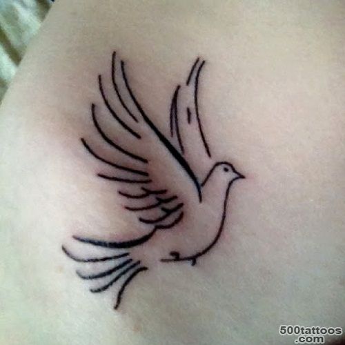 61 Small Dove Tattoos and Designs with Images   Piercings Models_24