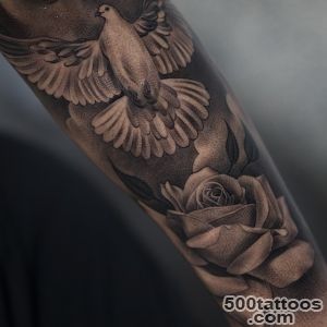 Dove tattoo design, idea, image
