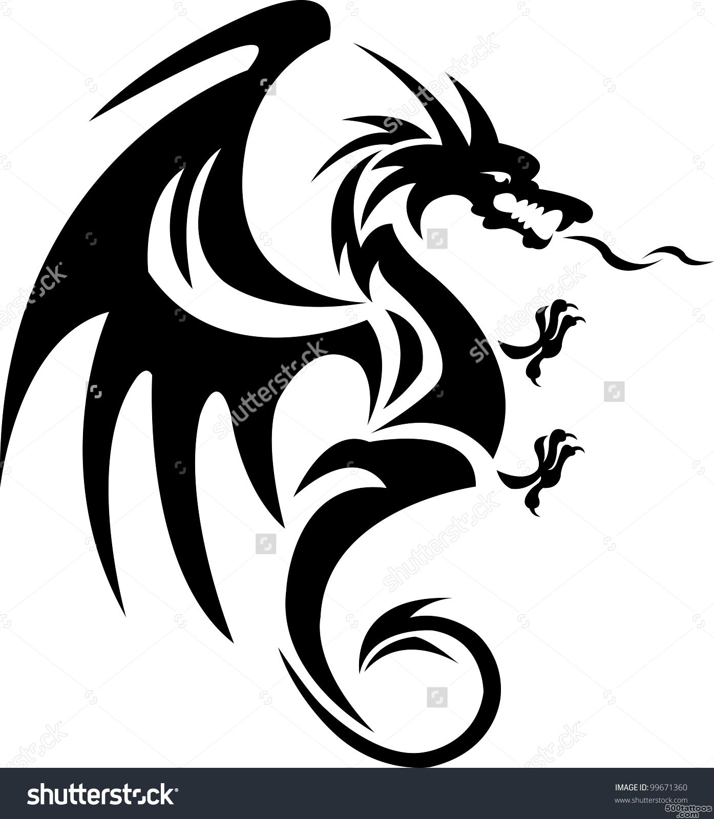 Dragon Tattoo Stock Photos, Images, amp Pictures  Shutterstock_1