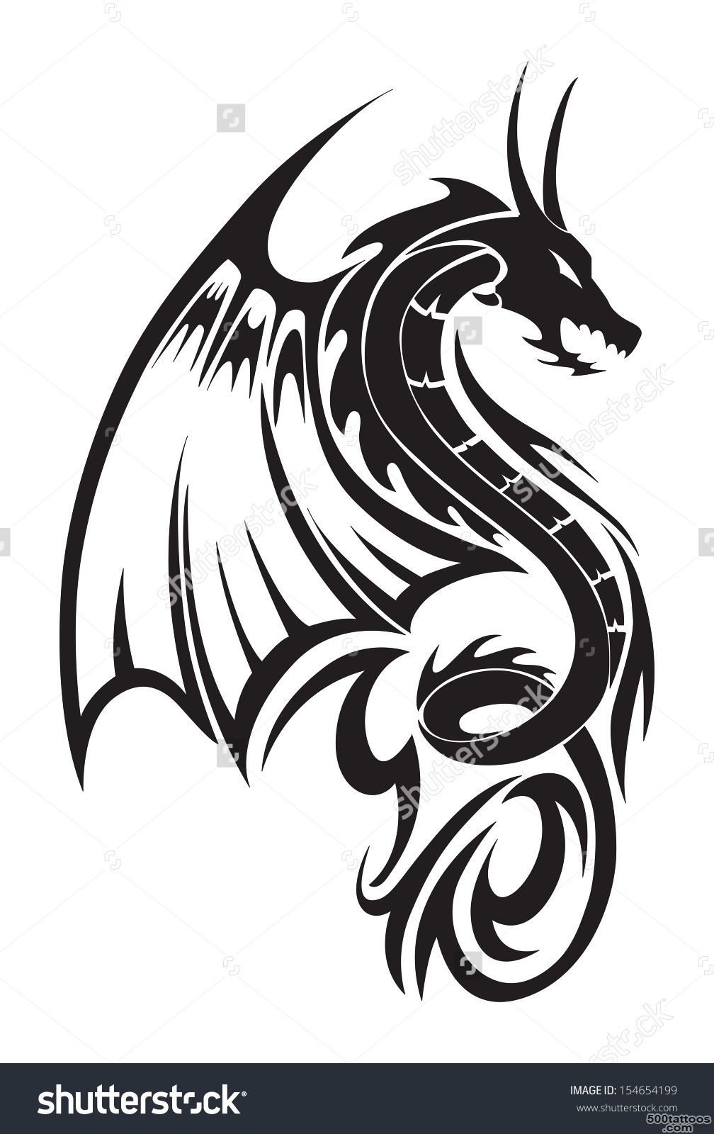 Dragon Tattoo Stock Vectors amp Vector Clip Art  Shutterstock_4