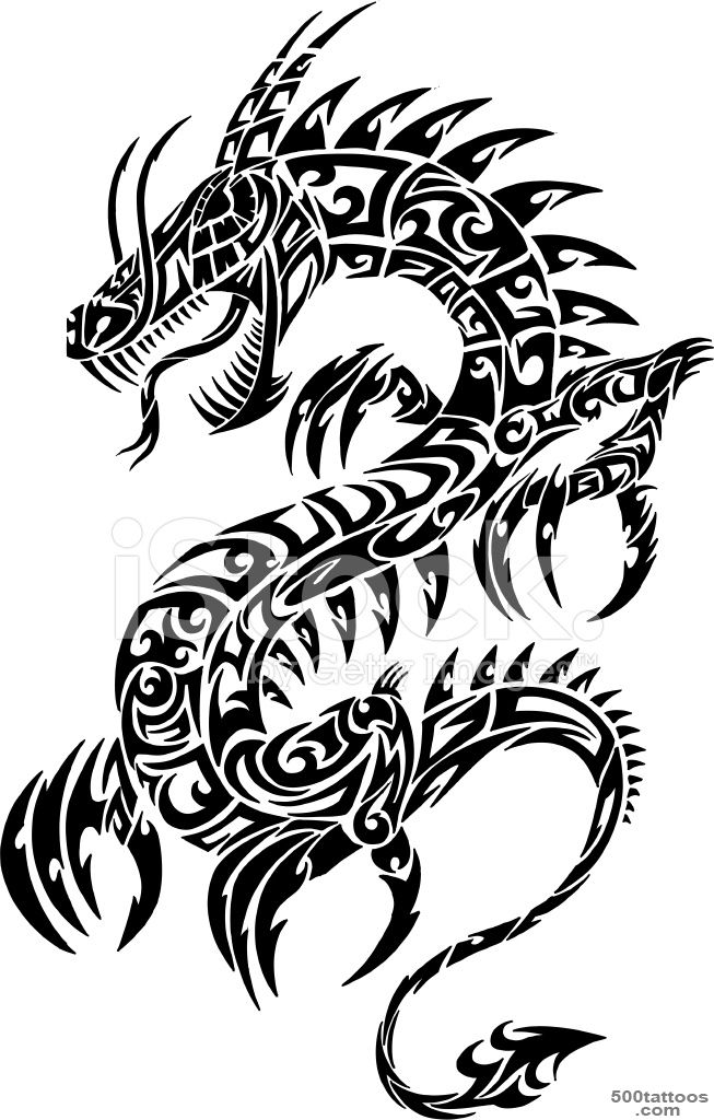 Tribal Dragon Tattoo stock photos   FreeImages.com_10