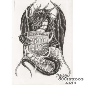 DeviantArt More Like dragon tattoo design by crimeskull_49