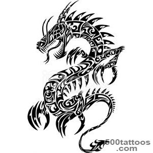 Tribal Dragon Tattoo stock photos   FreeImagescom_10