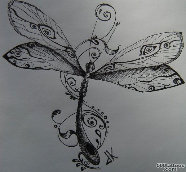 20 Groovy Dragonfly Tattoo Designs_31