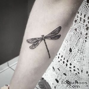 Dotwork Dragonfly Tattoo on Forearm  Best Tattoo Ideas Gallery_23
