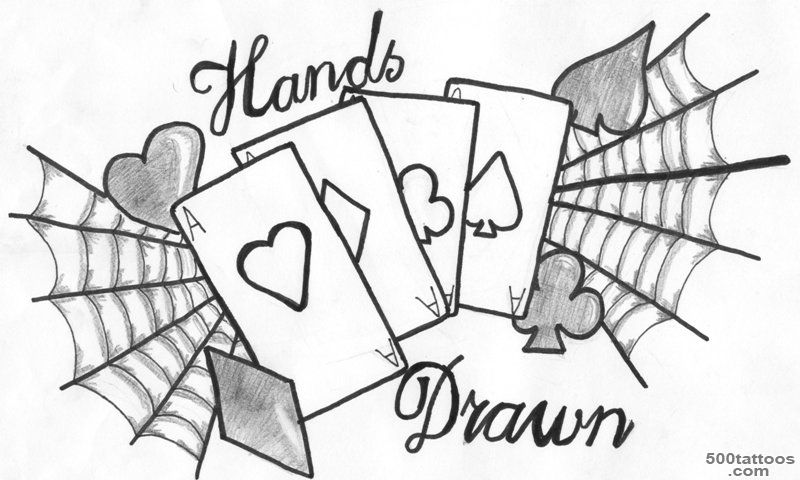 Traditional drawn tattoo with expressive linework on the calf