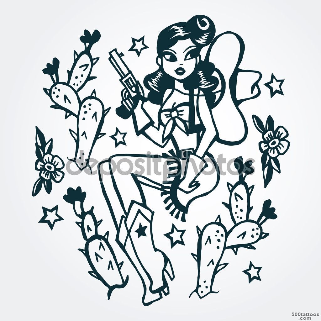 An artistic drawn tattoo using sketch technique on the thigh