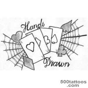 Traditional drawn tattoo with expressive linework on the calf