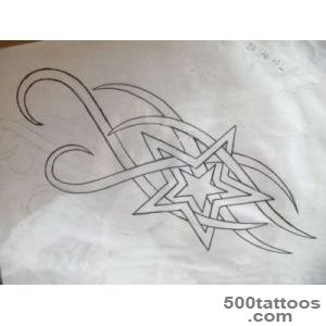 A refined drawn tattoo using sketch technique on the shoulder