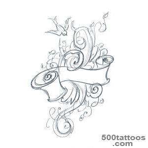 Refined drawn tattoo in blackwork style on the shoulder