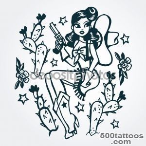 An artistic drawn tattoo using sketch technique on the thigh