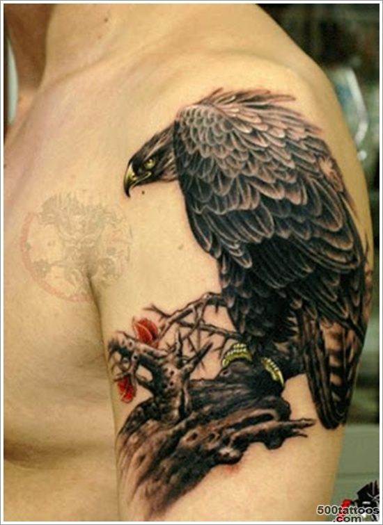 35 Attention Grabbing Eagle Tattoo Designs_29