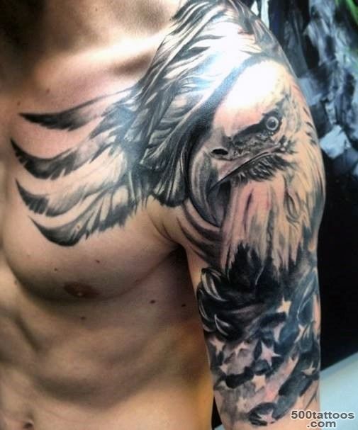 90 Bald Eagle Tattoo Designs For Men   Ideas That Soar High_14