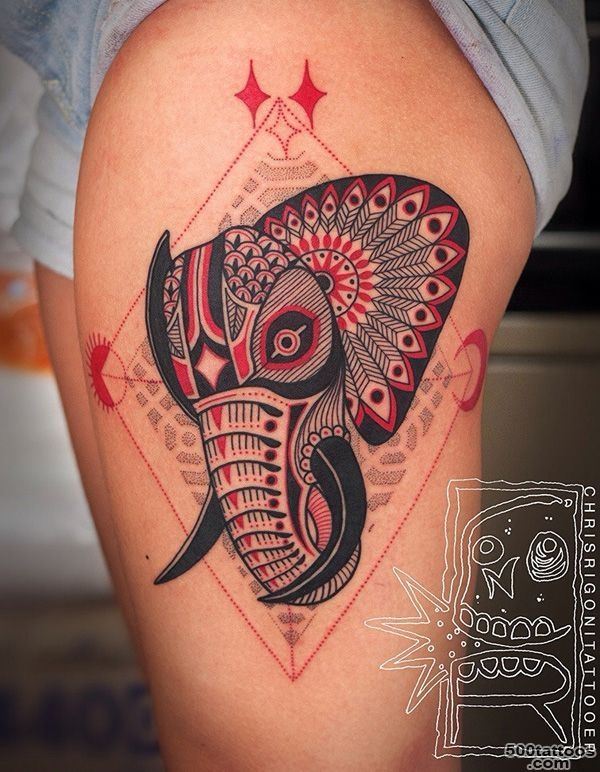 55 Elephant Tattoo Ideas  Art and Design_16