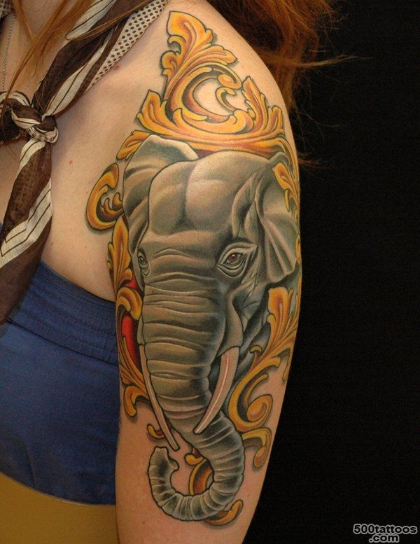 55 Elephant Tattoo Ideas  Art and Design_47