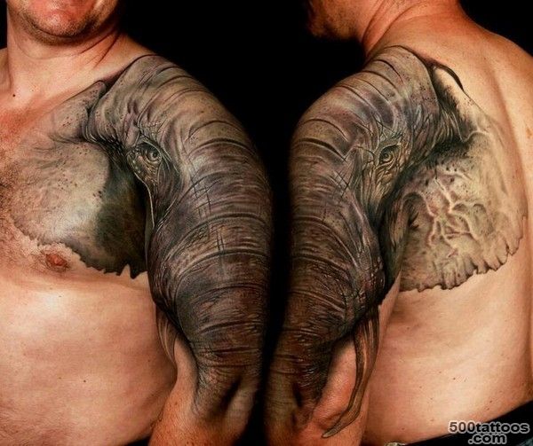 100 Mind Blowing Elephant Tattoo Designs with Images   Piercings ..._42