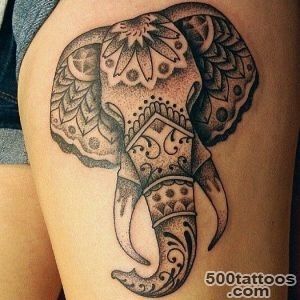 1000+ ideas about Elephant Thigh Tattoo on Pinterest  Thigh _30