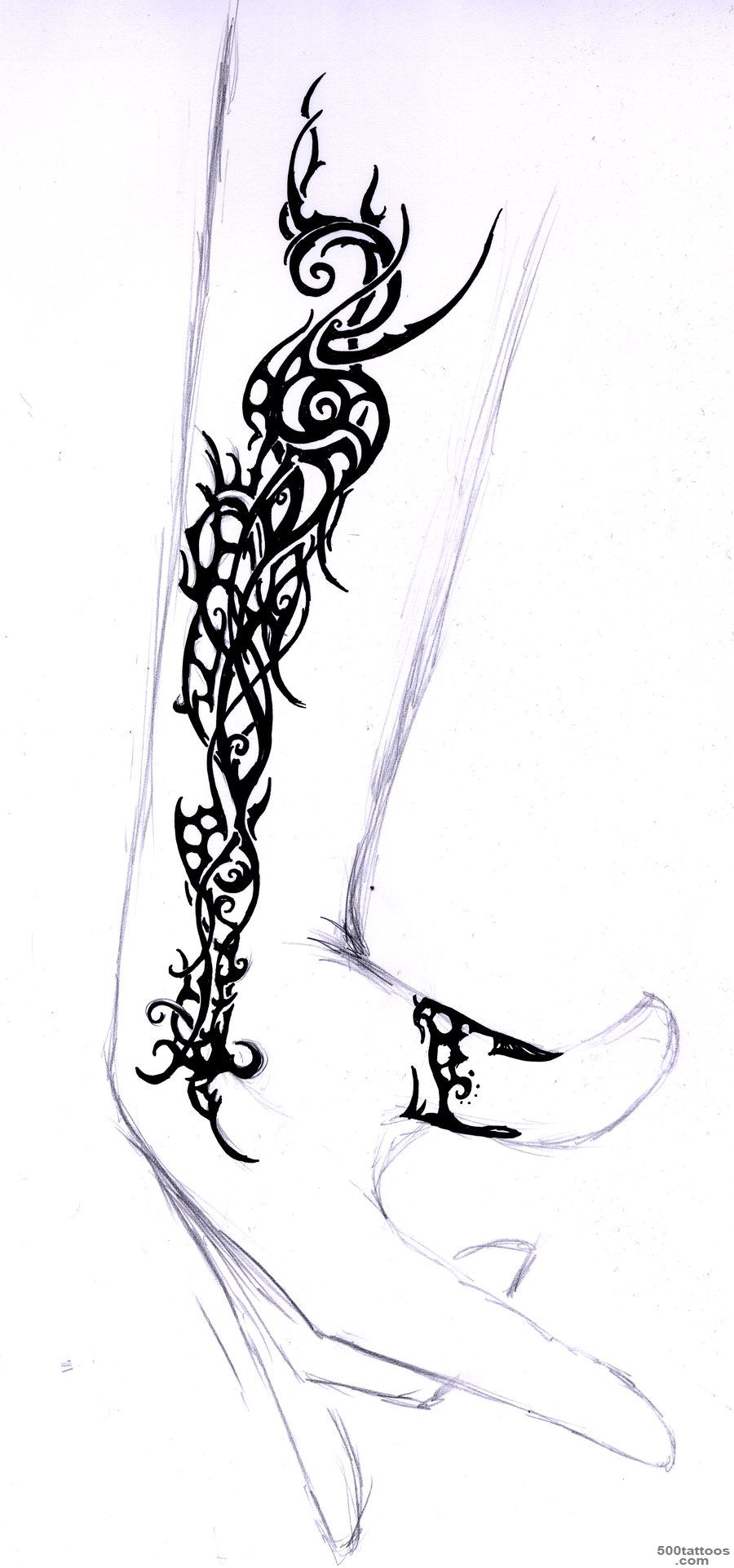 DeviantArt More Like Elven Tribal   Tattoo Study 6 by Elbie3rd_1