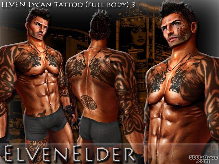 Second Life Marketplace   ELVEN Lycan Tattoo (full body) 3_32
