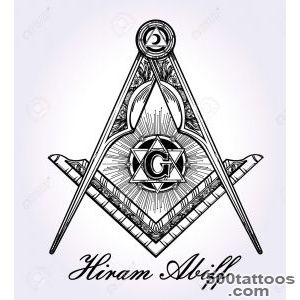 Freemasonry Emblem, Masonic Square Compass God Symbol Trendy _39