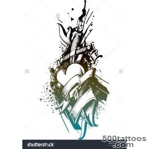 Heart Emblem Tattoo Stock Vector Illustration 12973966  Shutterstock_21