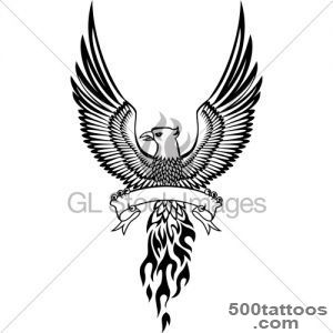 Phoenix Bird With Emblem Tattoo · GL Stock Images_46