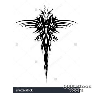 Tattoo Of Black Dragon   Abstract Emblem Vector Version Also _30