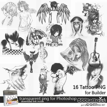 Second Life Marketplace   . pxl. EMO   Photoshop PNG File Tattoo ..._11