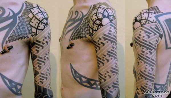 Geometric Shapes and Patterns in Neo Tribal Tattoos   THETOTOBOX_50