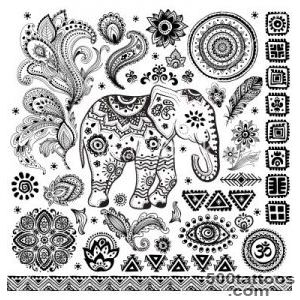 Tribal vintage ethnic pattern set vector   by transia on _20