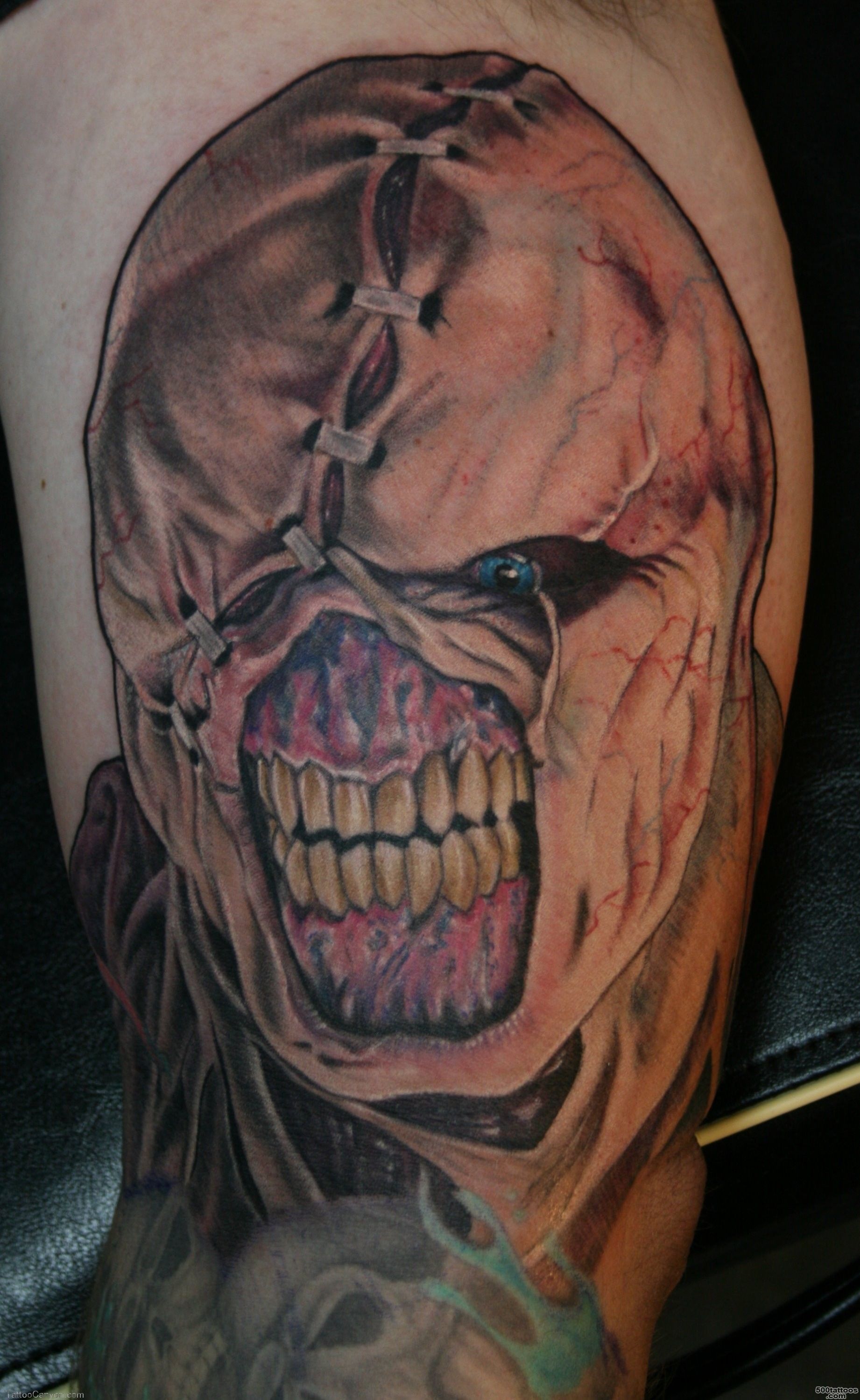 Evil Zombie Portrait Tattoo_43