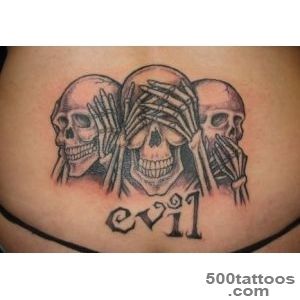Hear No Evil See No Evil Speak No Evil Tattoos with Meaning _27