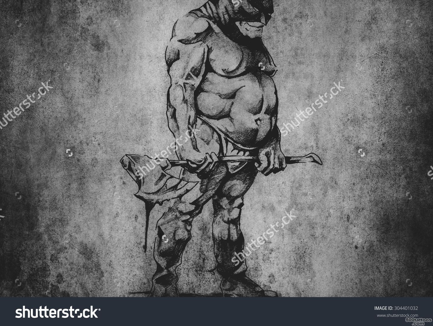 Tattoo Art, Sketch Of An Executioner Stock Photo 304401032 ..._31