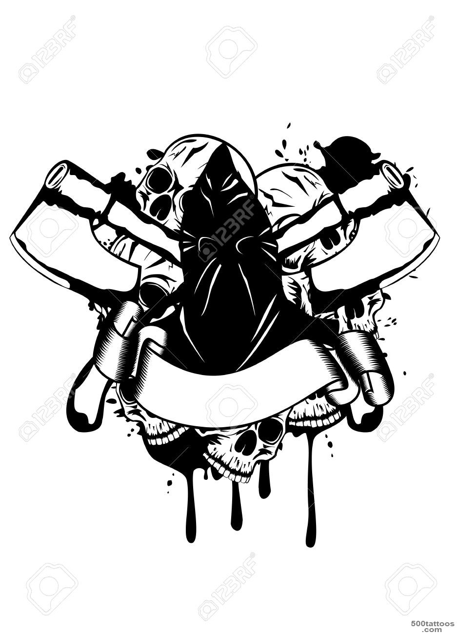 Vector Illustration Executioner And Skull Royalty Free Cliparts ..._20
