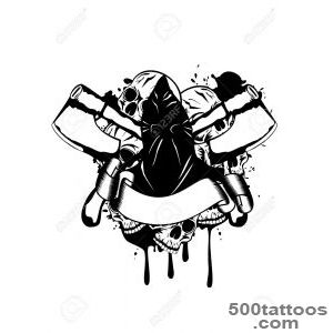 Vector Illustration Executioner And Skull Royalty Free Cliparts _20
