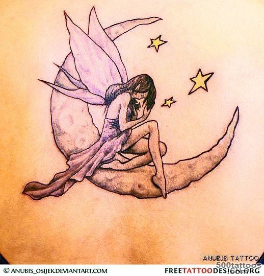 Free Fairy Tattoo Designs  Moon Star Fairy Tattoos Tattoo Designs ..._32