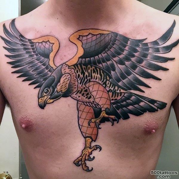 90 Falcon Tattoo Designs For Men   Winged Ink Ideas_8