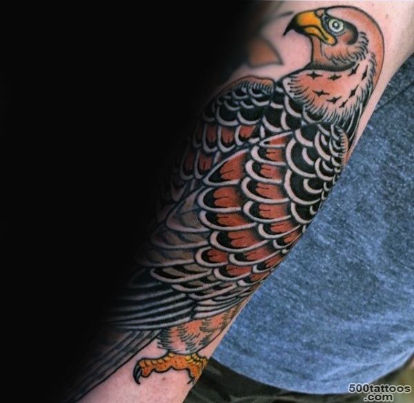 90 Falcon Tattoo Designs For Men   Winged Ink Ideas_48